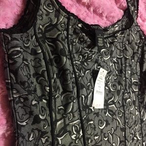 While house black market Victorian bustier tank